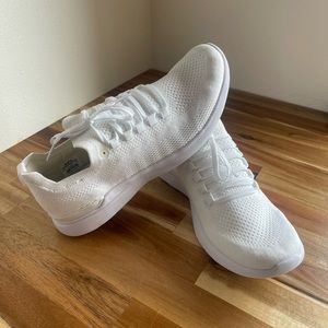 All White APL Athletic Propulsion Labs Techloom Breeze Running Shoes